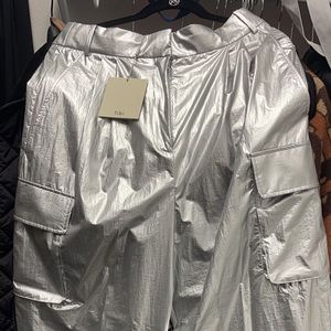 TIBI MYLON CARGO PANTS NWT SIZE 6